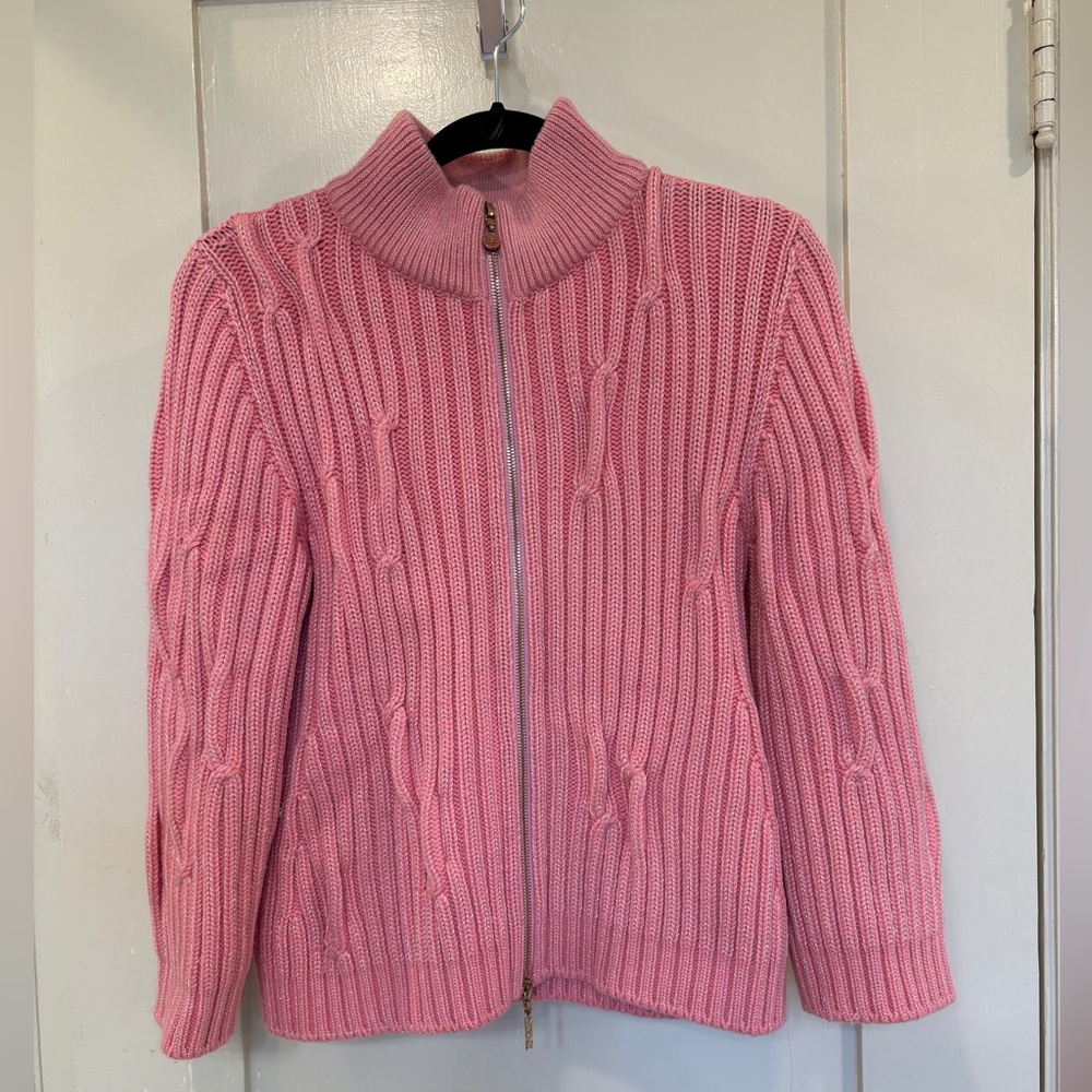 Chanel 2014K Cashmere Zip Sweater